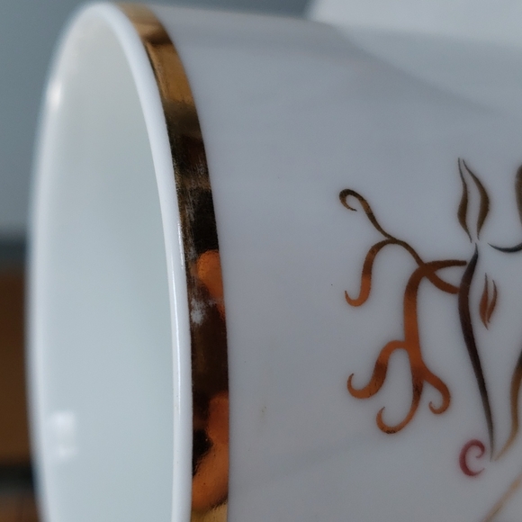 Rudolph Flying Right Gold Rimmed Mug - Picture 5 of 8